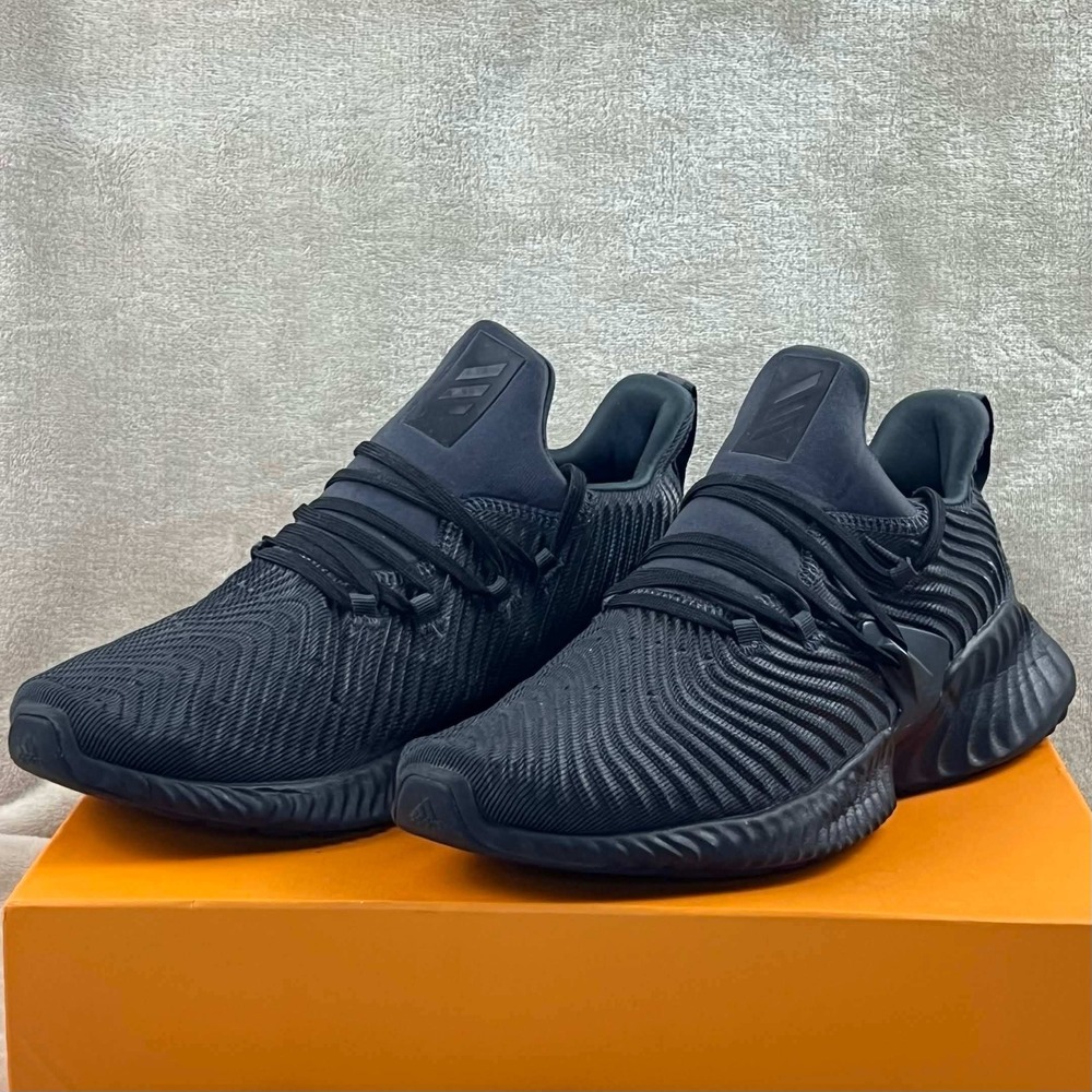 Adidas AlphaBounce Beyond Triple Black Mens Running Shoes D96805 Size 10.5